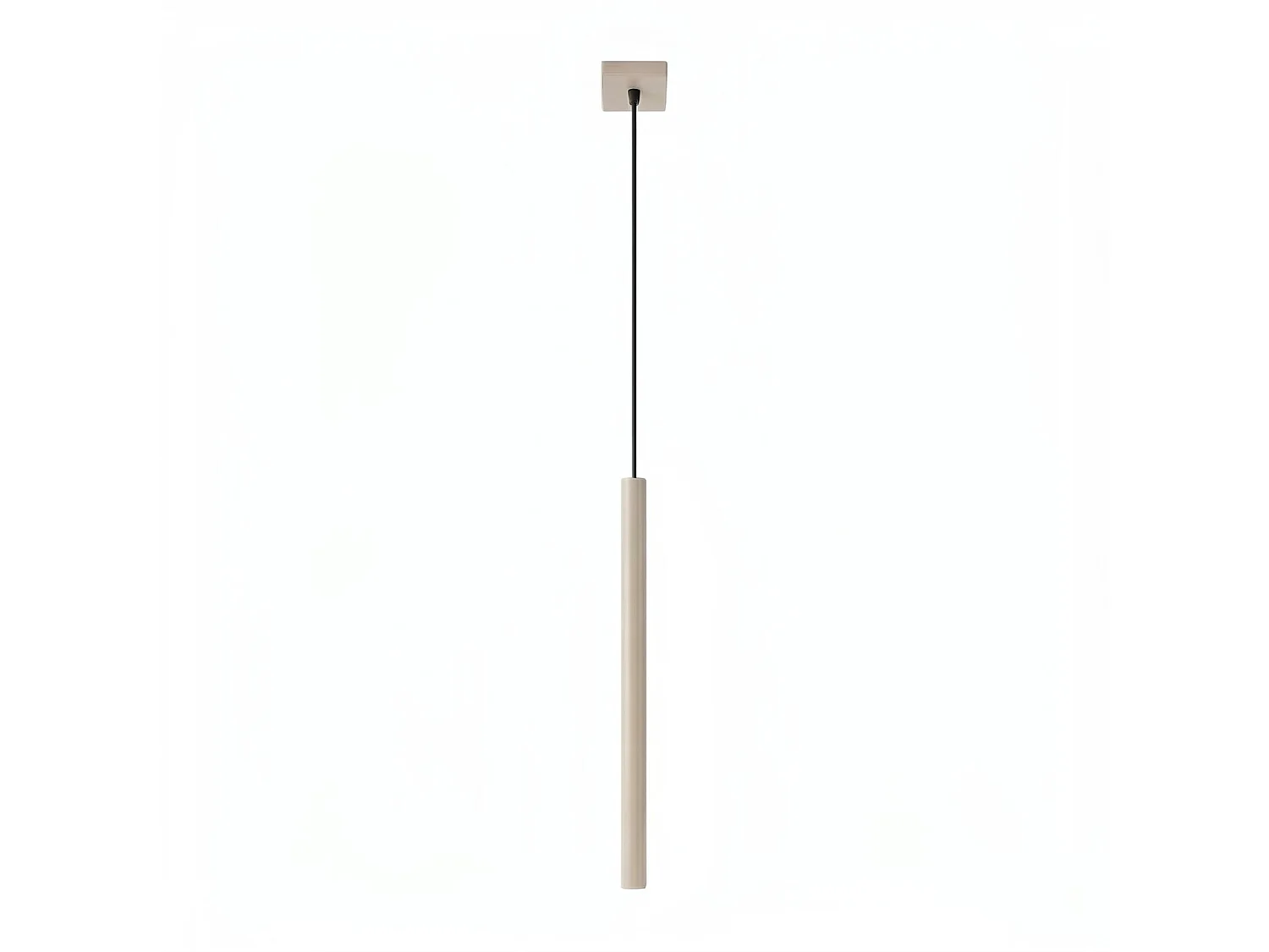Lampy wiszące nowoczesny PASTELO, stal – 1 źródło – L.8 x H.120 cm – taupe 5027812