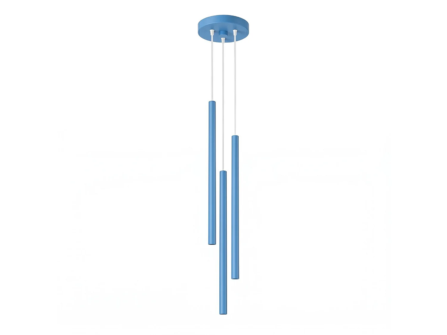 Lampy wiszące nowoczesny PASTELO, stal – 3 źródło – L.19.5 x H.115 cm – błękitny 5027815