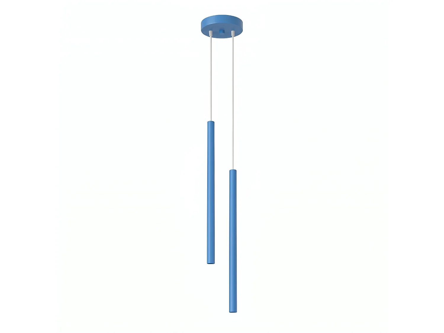 Lampy wiszące nowoczesny PASTELO, stal – 2 źródło – L.15 x H.118 cm – błękitny 5027816