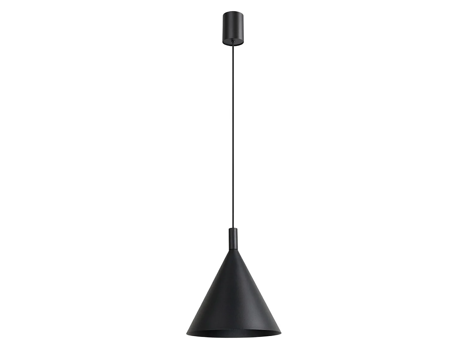 Lampy wiszące nowoczesny NOX, stal - 1 źródło - L.24.5 x H.140 cm - czarny 5027821 - obrazek 1