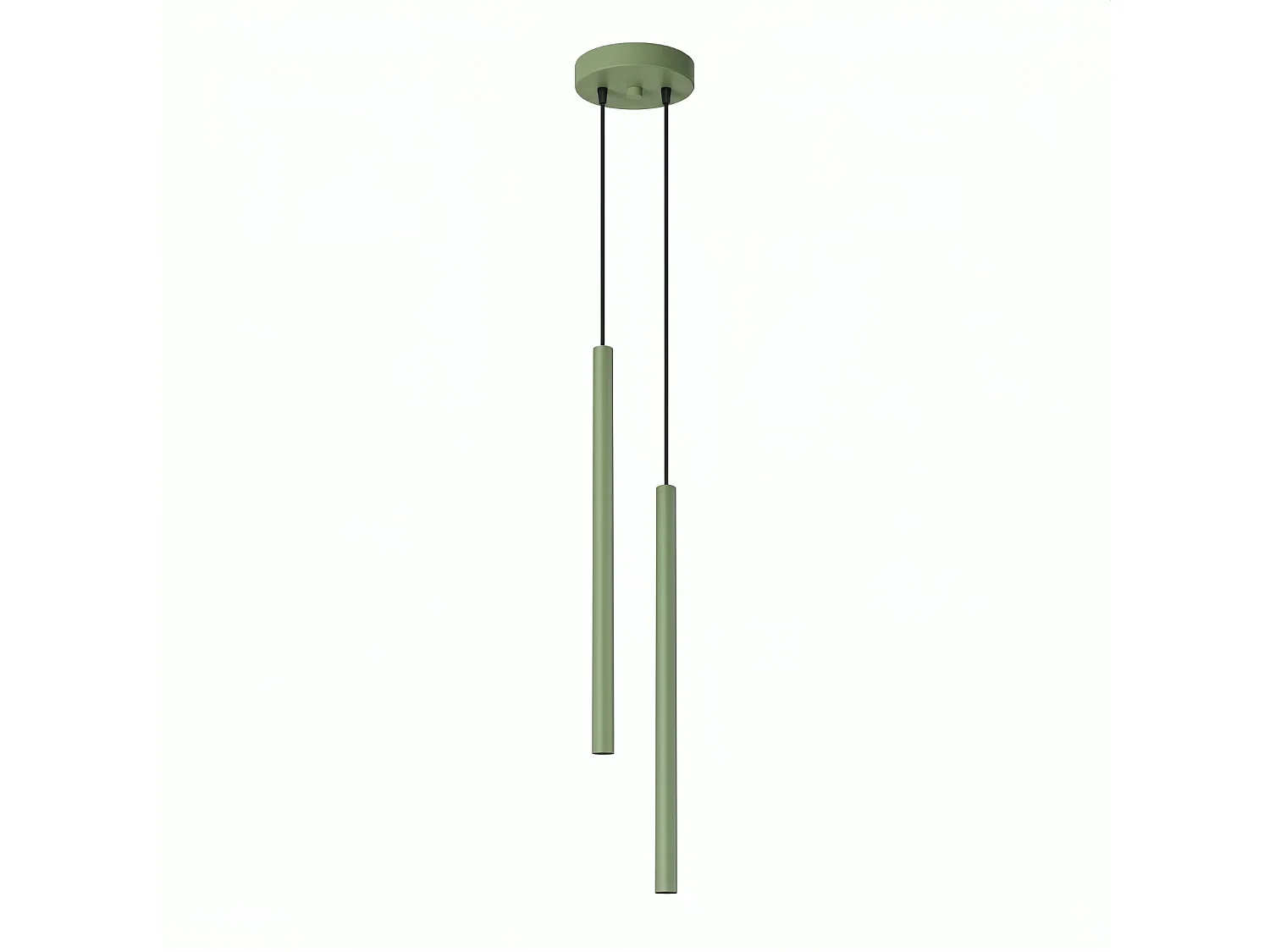 Lampy wiszące nowoczesny PASTELO, stal - 2 źródło - L.15 x H.118 cm - szałwia 5027824 - obrazek 1