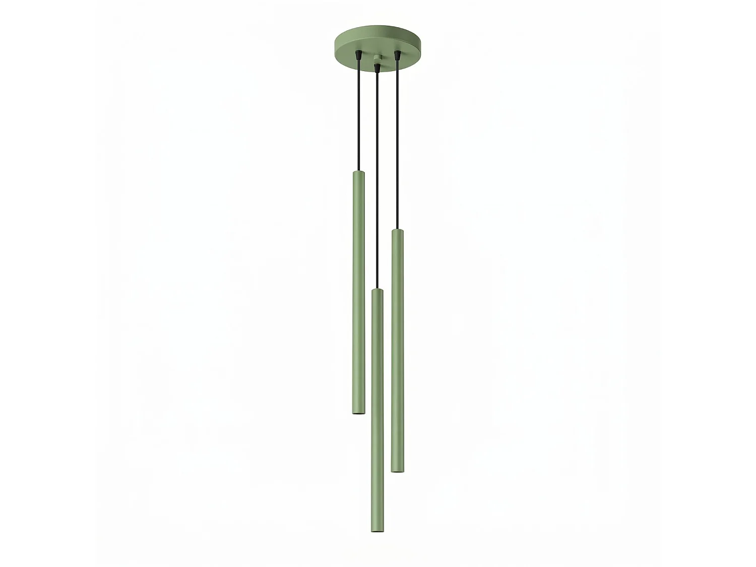 Lampy wiszące nowoczesny PASTELO, stal - 3 źródło - L.19.5 x H.115 cm - szałwia 5027829 - obrazek 1