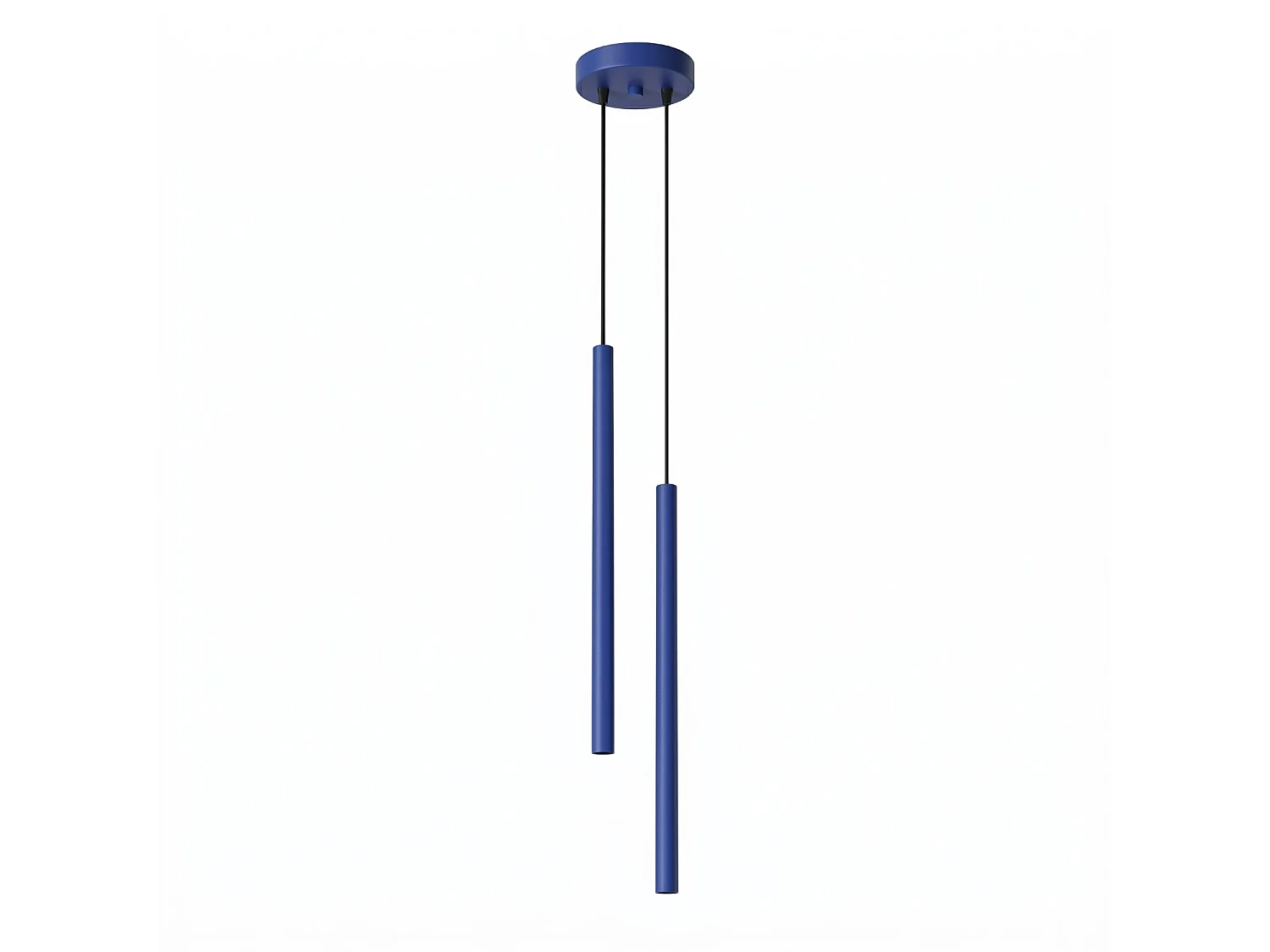 Lampy wiszące nowoczesny PASTELO, stal - 2 źródło - L.15 x H.118 cm - ultramaryna 5027847 - obrazek 1