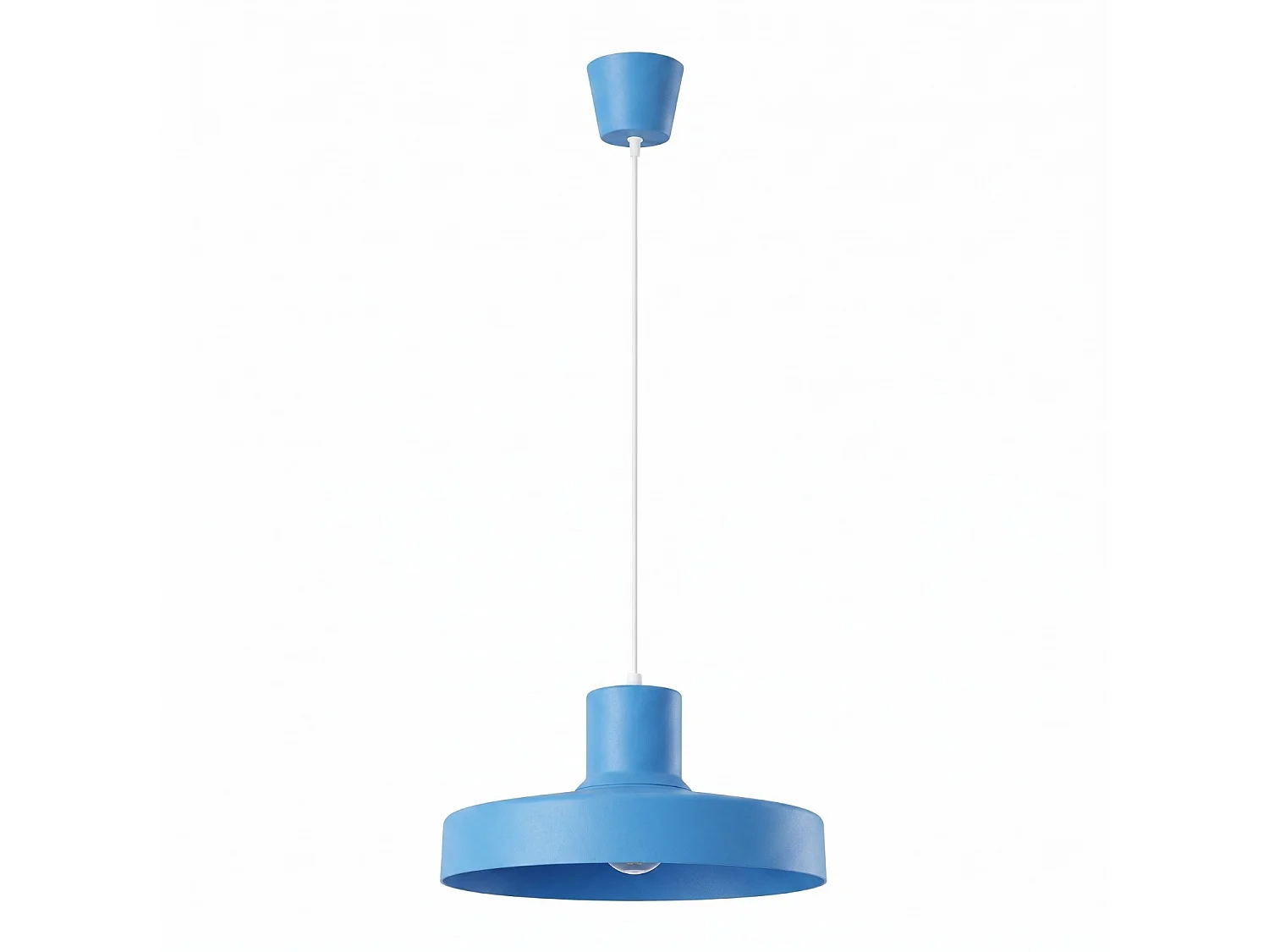 Lampy wiszące nowoczesny BILO, stal – 1 źródło – L.35 x H.120 cm – błękitny 5027860