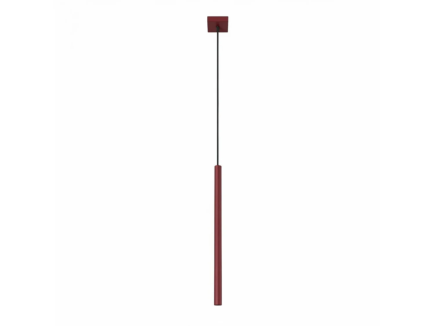 Lampy wiszące nowoczesny PASTELO, stal - 1 źródło - L.8 x H.120 cm - burgund 5027880 - obrazek 1