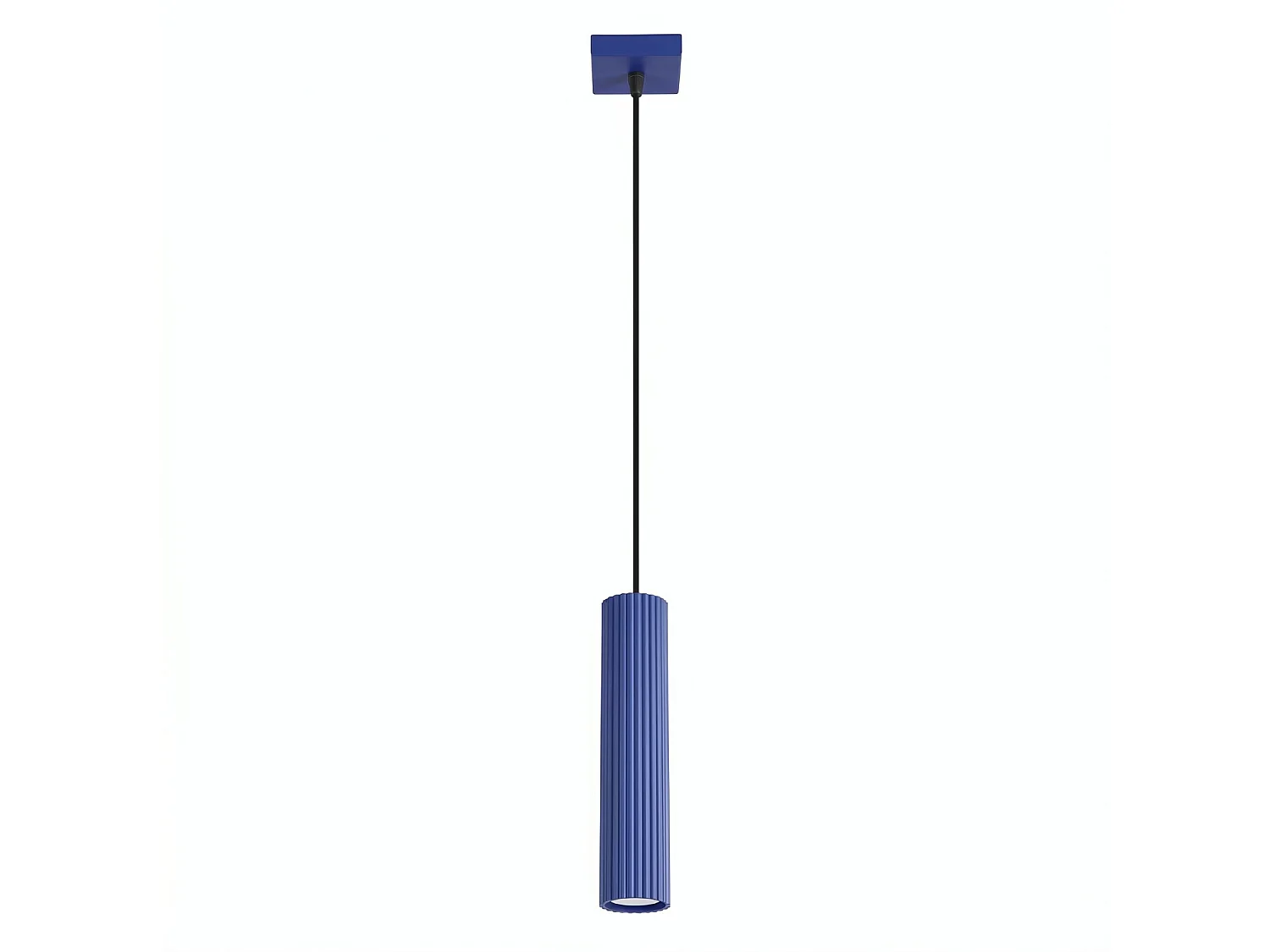 Lampy wiszące minimalistyczny KARBON, aluminium - 1 źródło - L.8 x H.118 cm - ultramaryna 5027879 - obrazek 1