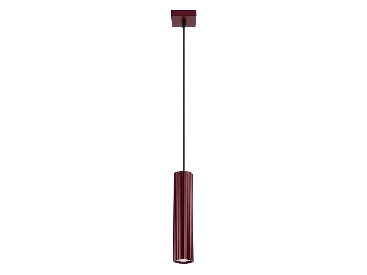 Lampy wiszące minimalistyczny KARBON, aluminium - 1 źródło - L.8 x H.118 cm - burgund 5027887 - obrazek 1