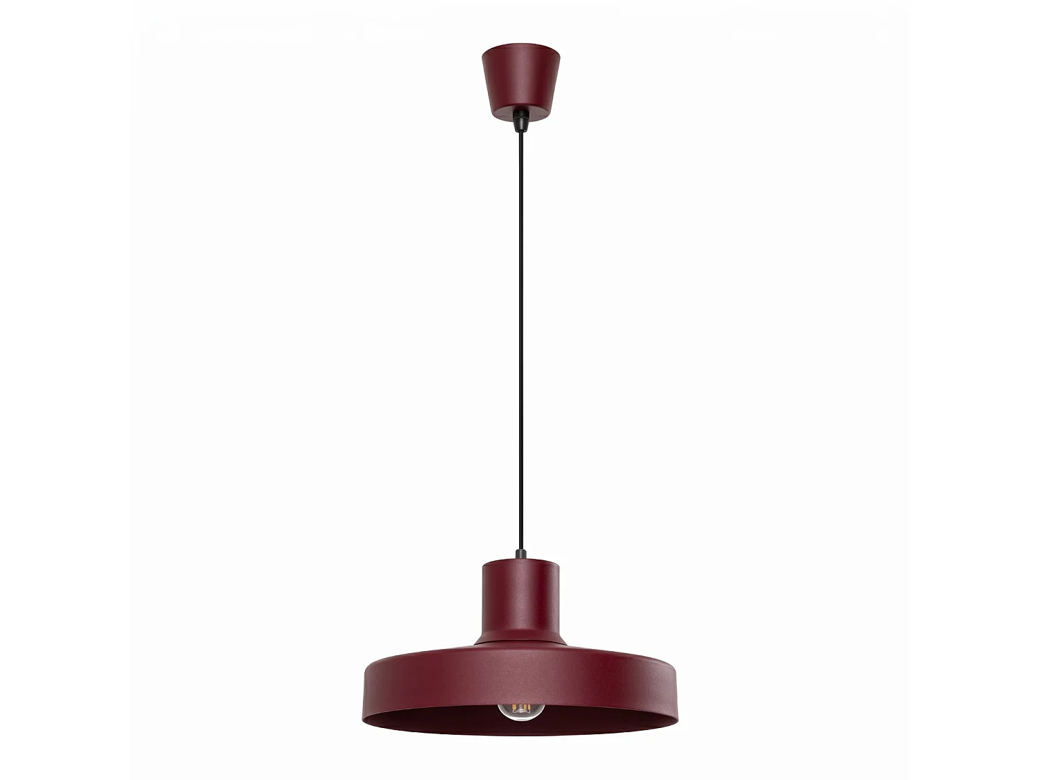 Lampy wiszące nowoczesny BILO, stal – 1 źródło – L.35 x H.120 cm – burgund 5027907