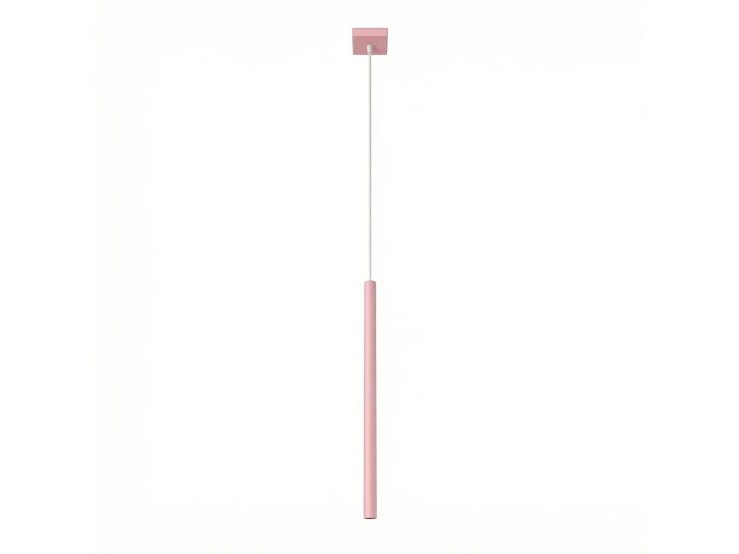 Lampy wiszące nowoczesny PASTELO, stal – 1 źródło – L.8 x H.120 cm – różowy 5027920