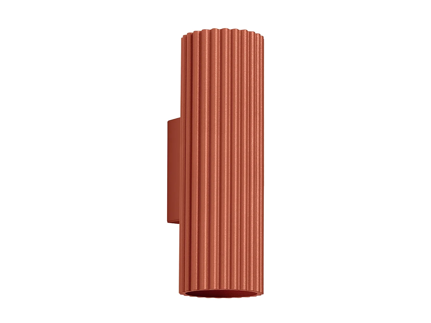 Lampa ścienna minimalistyczny KARBON, aluminium - 2 źródło - L.6.5 x H.20 cm - ochra czerwona 3627535 - obrazek 1