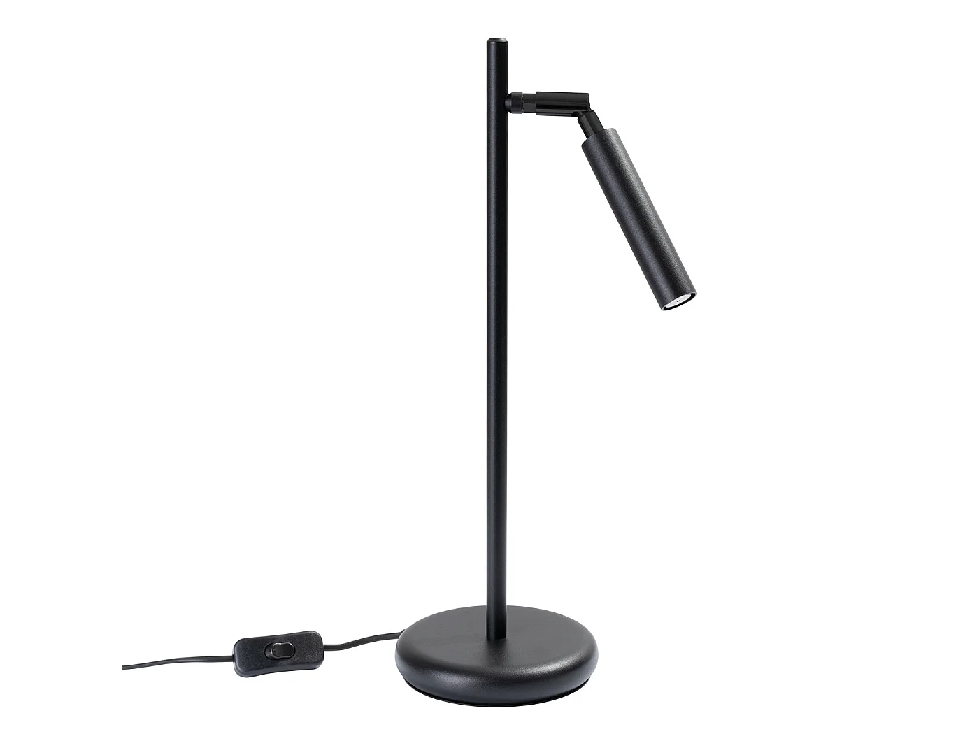 Lampa biurkowa nowoczesny PASTELO, stal - 1 źródło - L.14 x H.43 cm - czarny 3627309 - obrazek 1