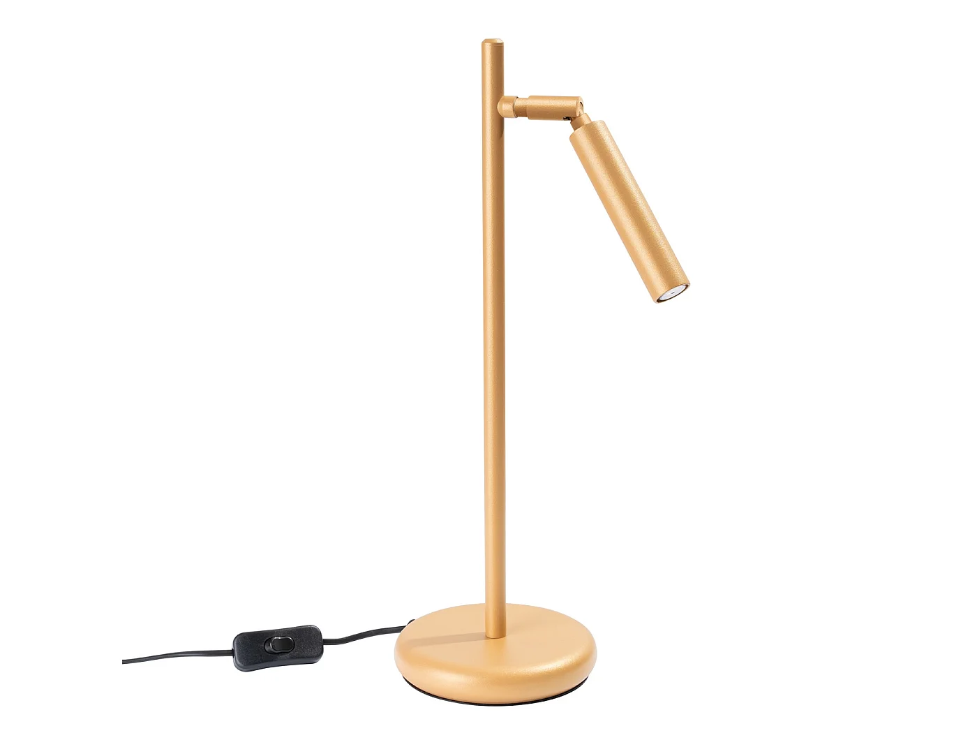 Lampa biurkowa nowoczesny PASTELO, stal - 1 źródło - L.14 x H.43 cm - złoty 3627313 - obrazek 1