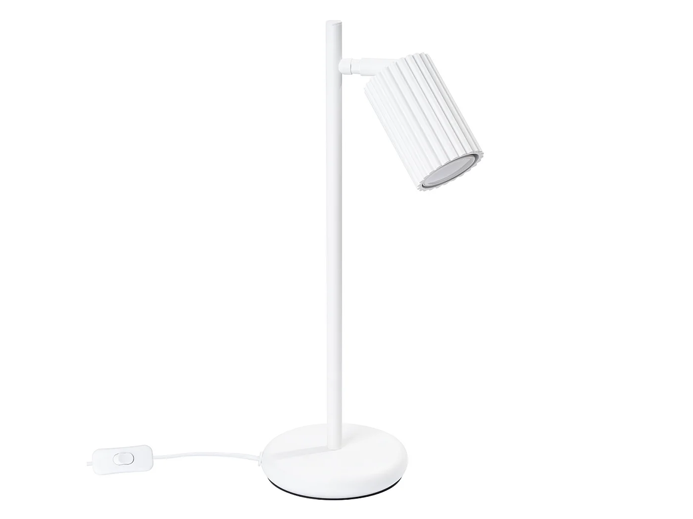Lampa biurkowa minimalistyczny KARBON, aluminium - 1 źródło - L.14.5 x H.43 cm - biały 3627311 - obrazek 1