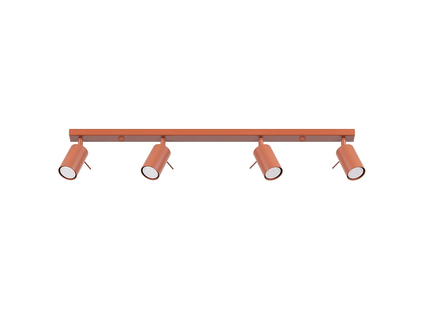 Lampa sufitowa nowoczesny RING, stal - 4 źródło - L.81 x H.17 cm - ochra czerwona 3627412 - obrazek 1