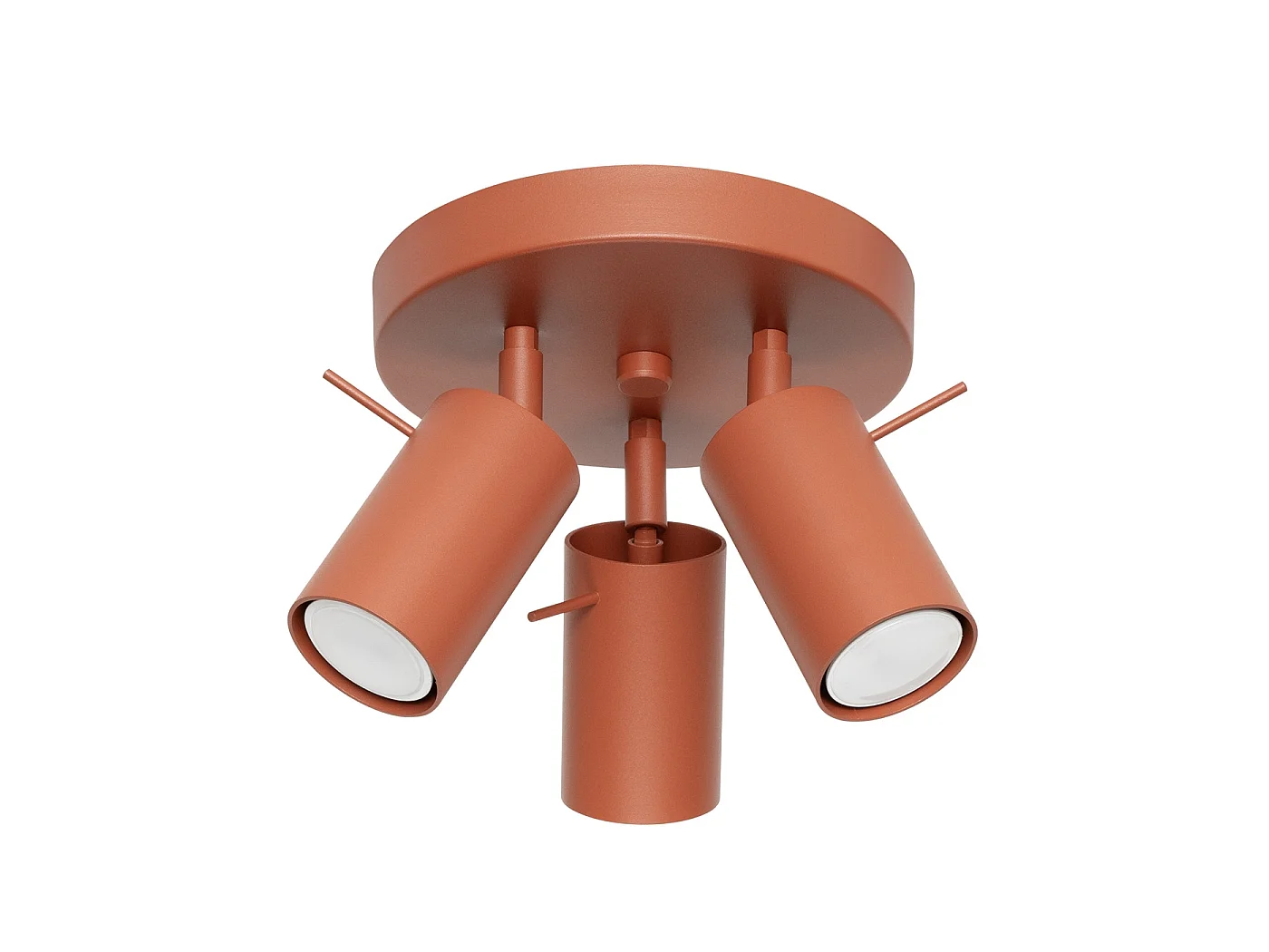 Lampa sufitowa nowoczesny RING, stal - 3 źródło - L.19.5 x H.18.5 cm - ochra czerwona 3627397 - obrazek 1
