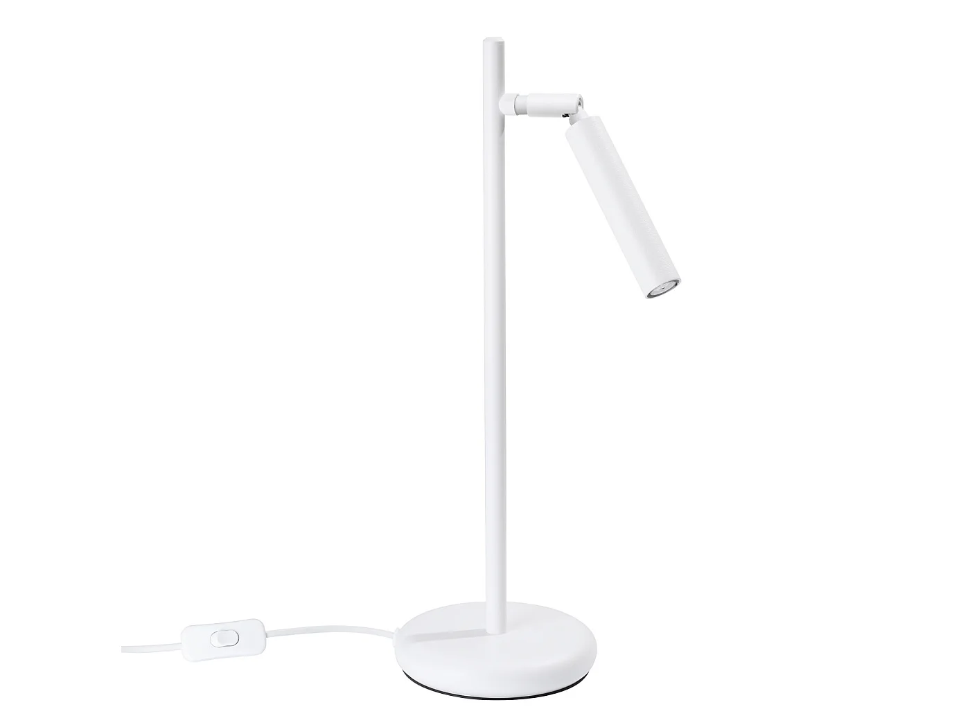 Lampa biurkowa nowoczesny PASTELO, stal - 1 źródło - L.14 x H.43 cm - biały 3627318 - obrazek 1