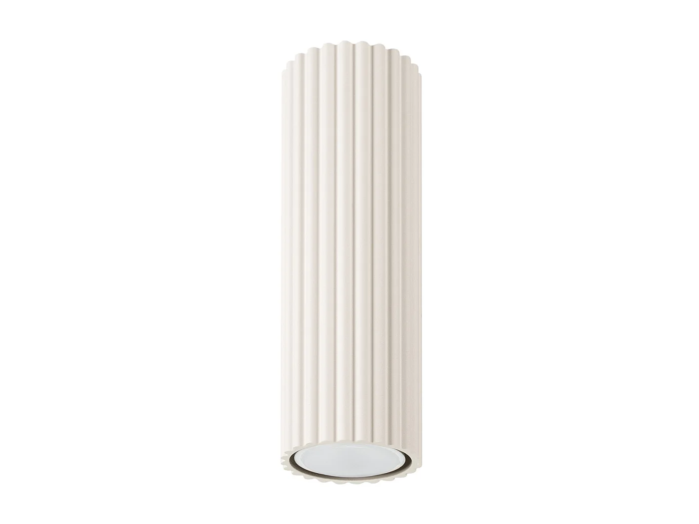 Lampa sufitowa minimalistyczny KARBON, aluminium - 1 źródło - L.6.5 x H.20 cm - beżowy 3609548 - obrazek 1