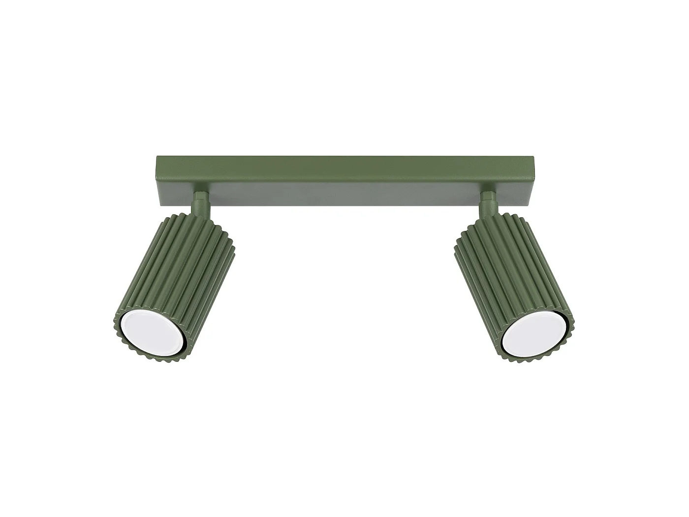 Lampa sufitowa minimalistyczny KARBON, aluminium - 2 źródło - L.30 x H.16.5 cm - zielony oliwkowy 3627416 - obrazek 1