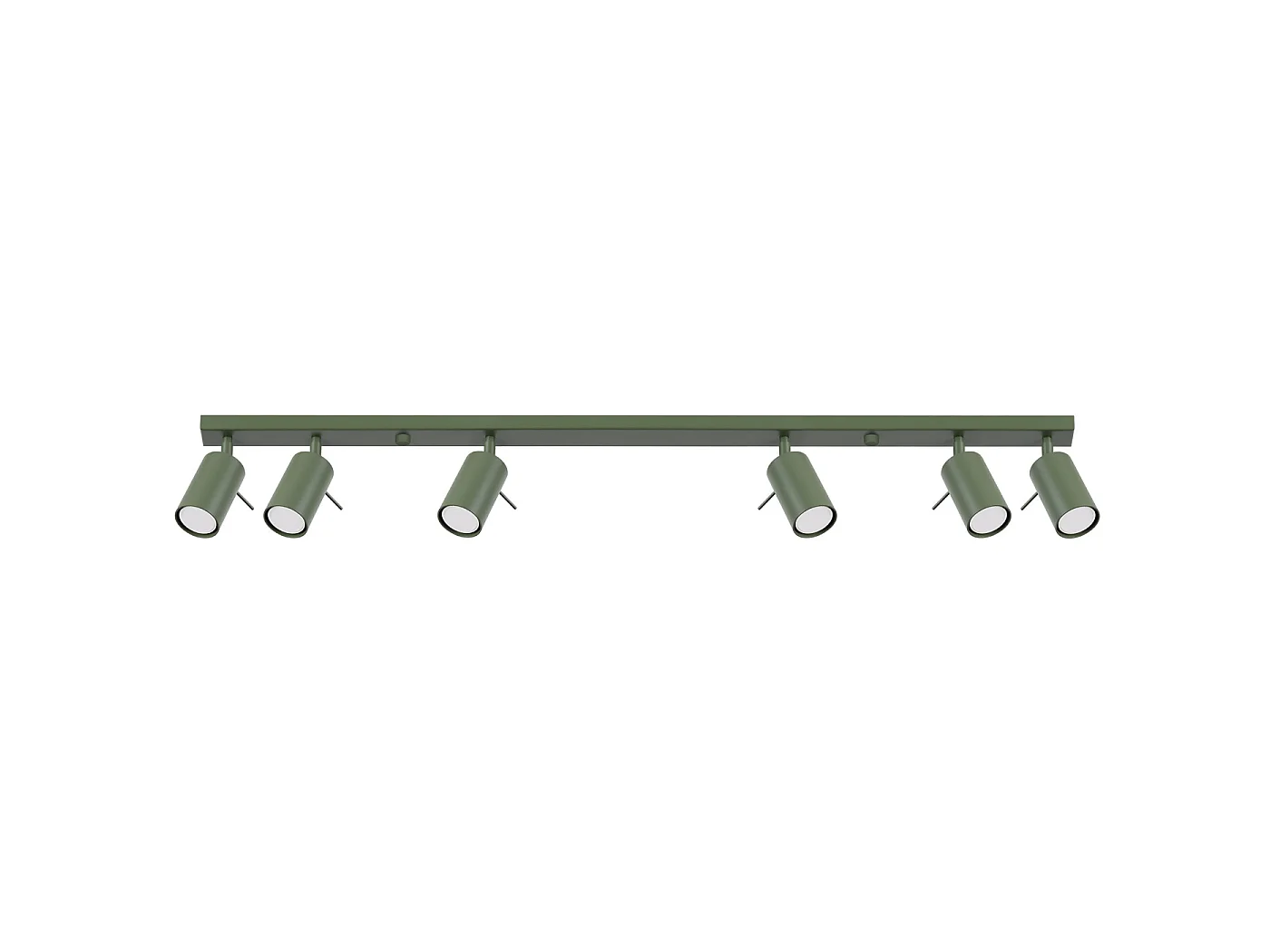 Lampa sufitowa nowoczesny RING, stal - 6 źródło - L.117 x H.17 cm - zielony oliwkowy 3627414 - obrazek 1