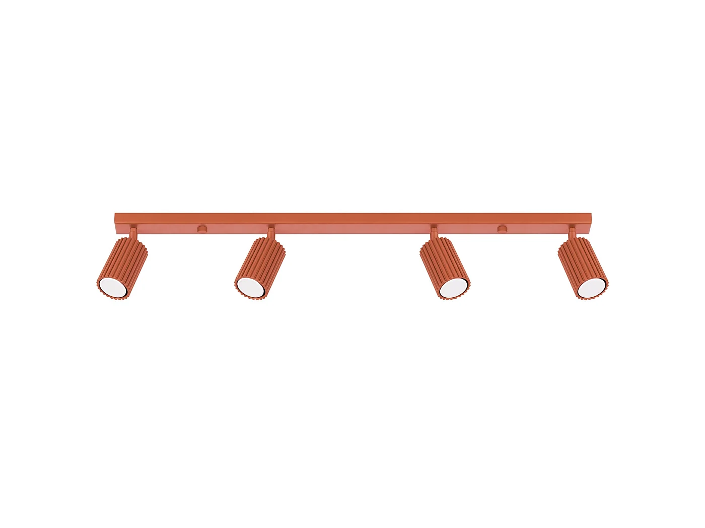 Lampa sufitowa minimalistyczny KARBON, aluminium - 4 źródło - L.81 x H.16.5 cm - ochra czerwona 3627287 - obrazek 1