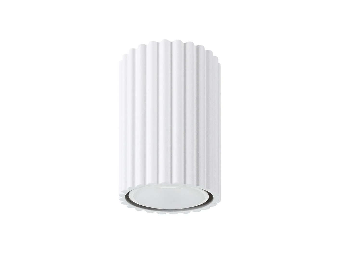 Lampa sufitowa minimalistyczny KARBON, aluminium - 1 źródło - L.6.5 x H.10 cm - biały 3609573 - obrazek 1