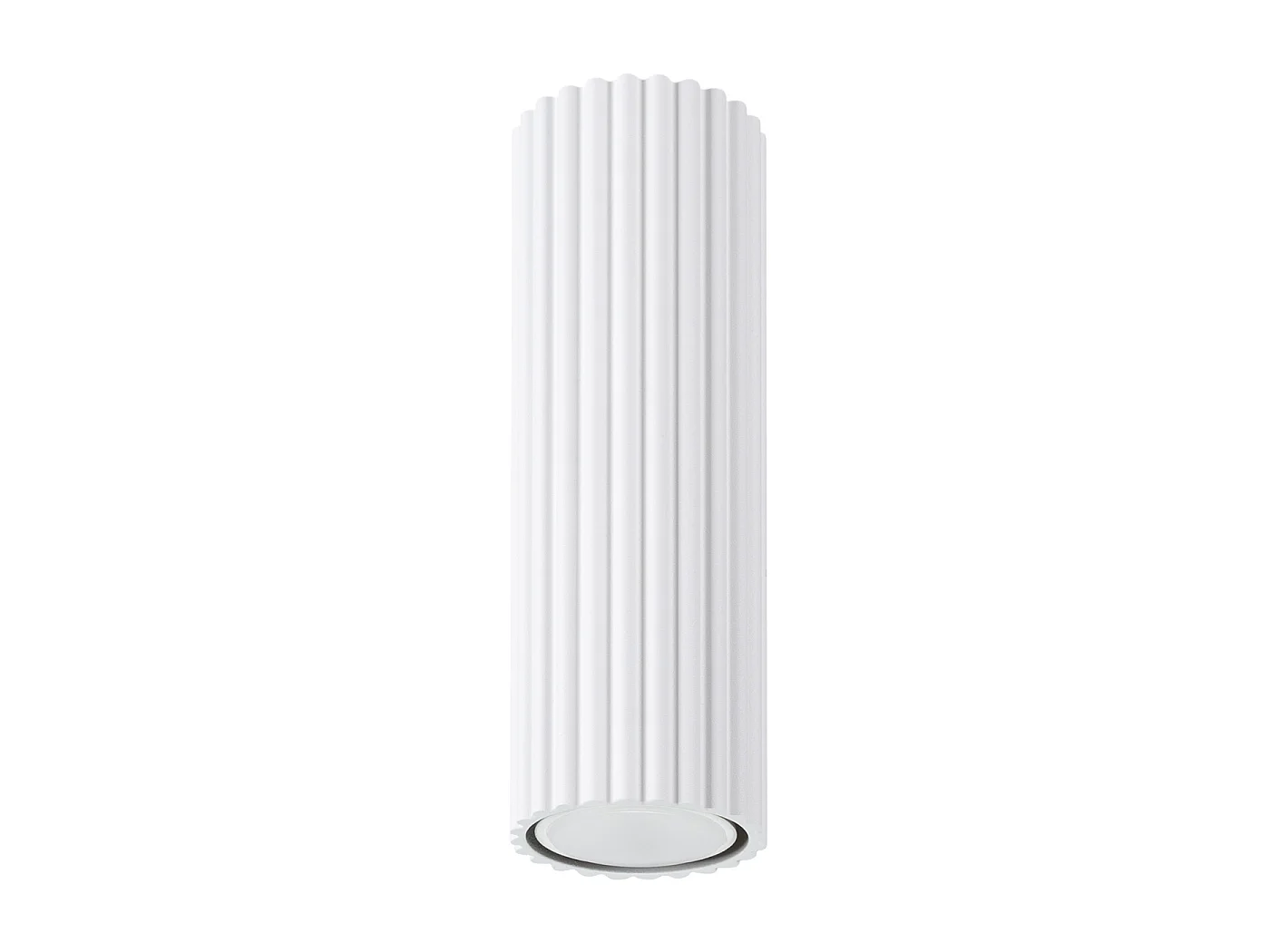 Lampa sufitowa minimalistyczny KARBON, aluminium - 1 źródło - L.6.5 x H.20 cm - biały 3609567 - obrazek 1