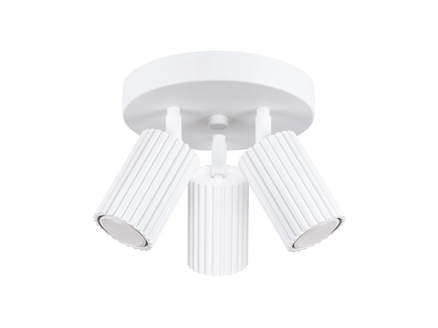 Lampa sufitowa minimalistyczny KARBON, aluminium - 3 źródło - L.19.5 x H.18 cm - biały 3627292 - obrazek 1