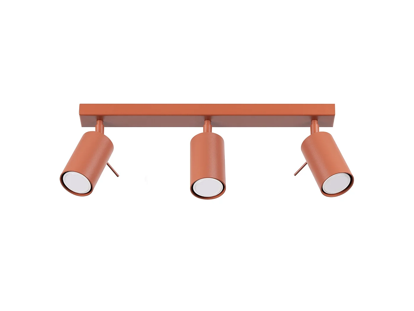 Lampa sufitowa nowoczesny RING, stal - 3 źródło - L.45 x H.17 cm - ochra czerwona 3627426 - obrazek 1