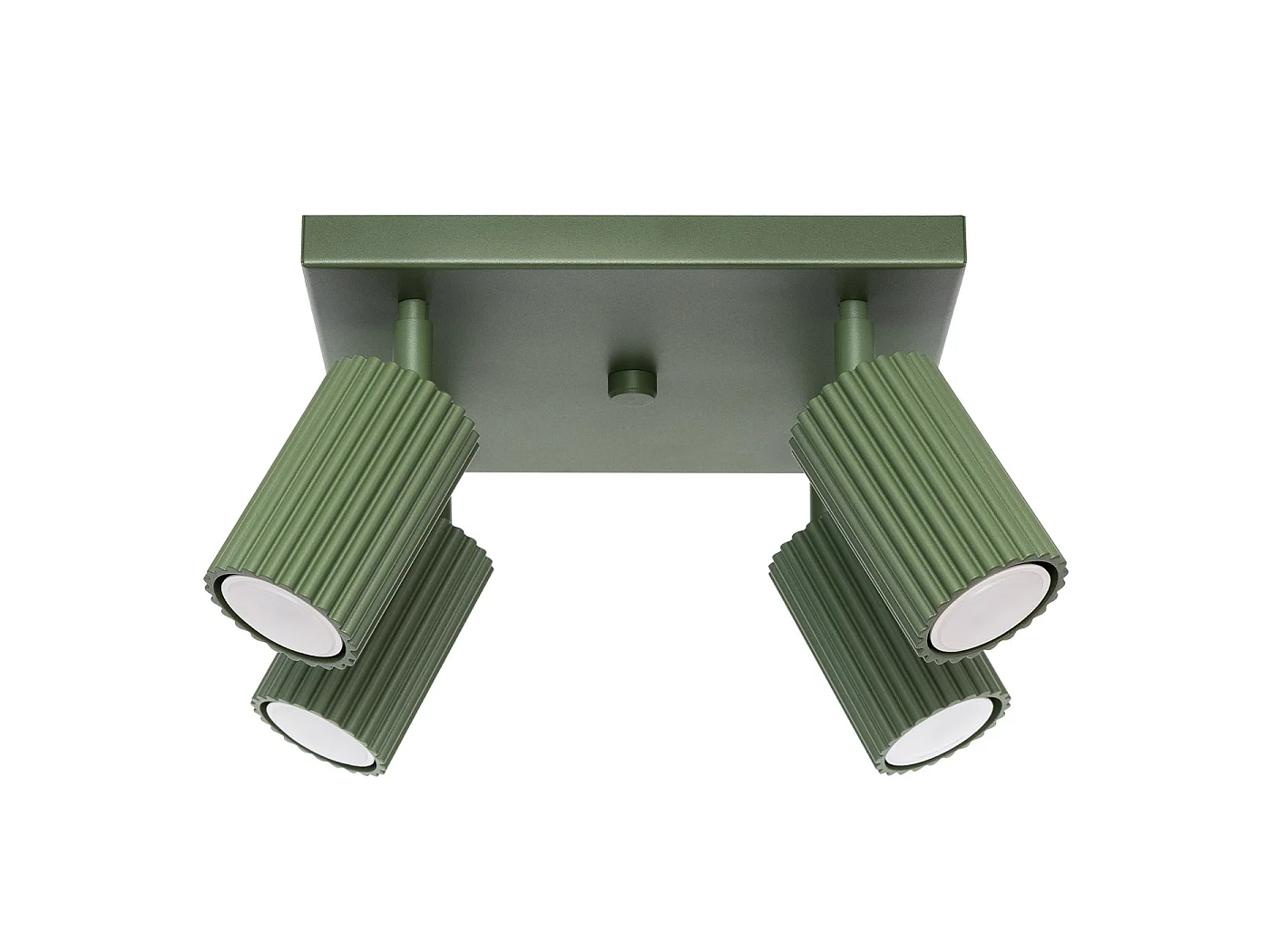 Lampa sufitowa minimalistyczny KARBON, aluminium - 4 źródło - L.25 x H.16.5 cm - zielony oliwkowy 3627299 - obrazek 1