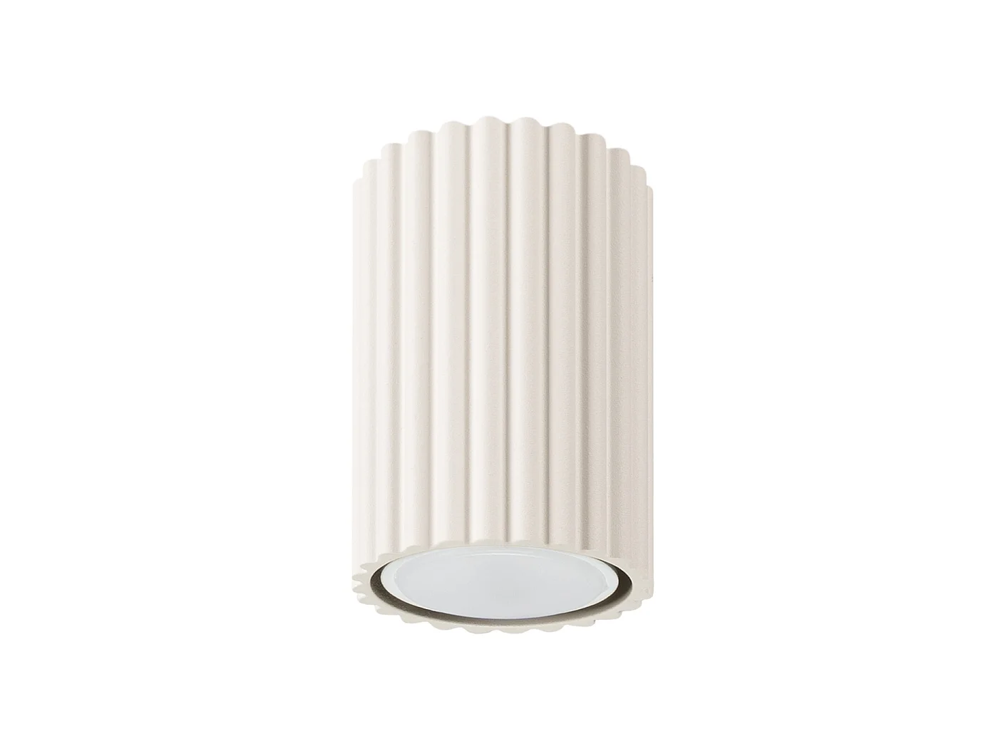 Lampa sufitowa minimalistyczny KARBON, aluminium - 1 źródło - L.6.5 x H.10 cm - beżowy 3609570 - obrazek 1