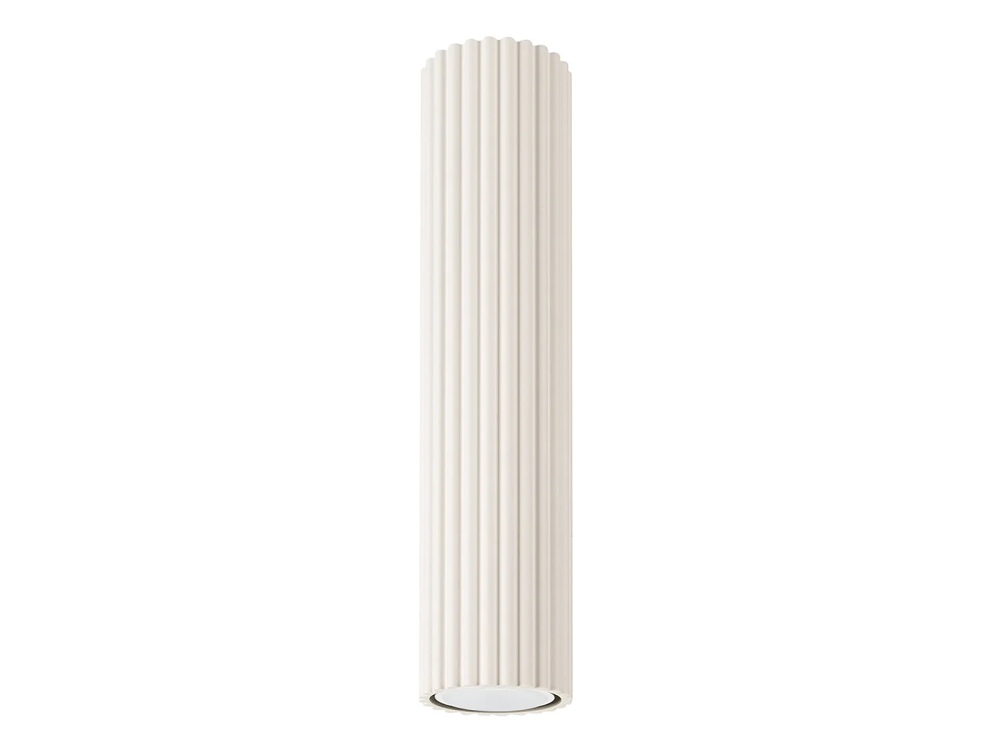 Lampa sufitowa minimalistyczny KARBON, aluminium - 1 źródło - L.6.5 x H.30 cm - beżowy 3609574 - obrazek 1