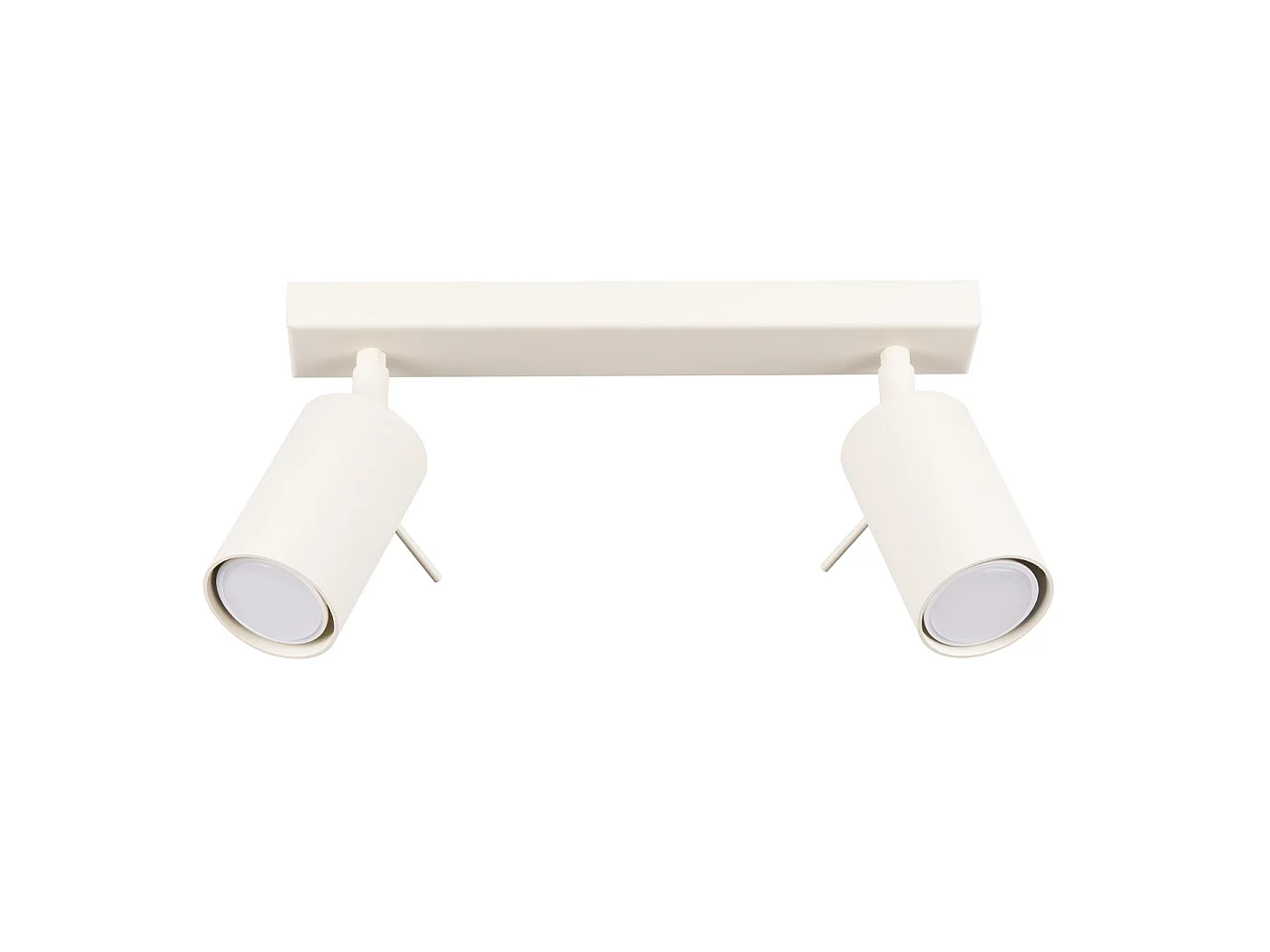 Lampa sufitowa nowoczesny RING, stal – 2 źródło – L.30 x H.17 cm – beżowy 3627422