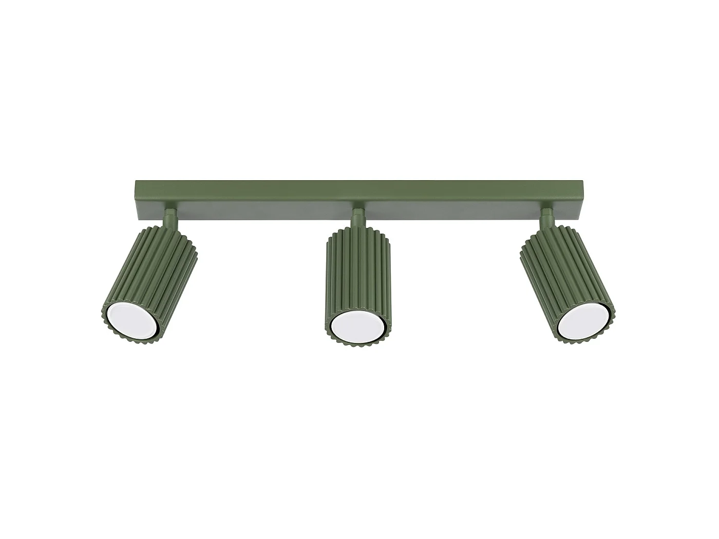 Lampa sufitowa minimalistyczny KARBON, aluminium - 3 źródło - L.45 x H.16.5 cm - zielony oliwkowy 3627294 - obrazek 1