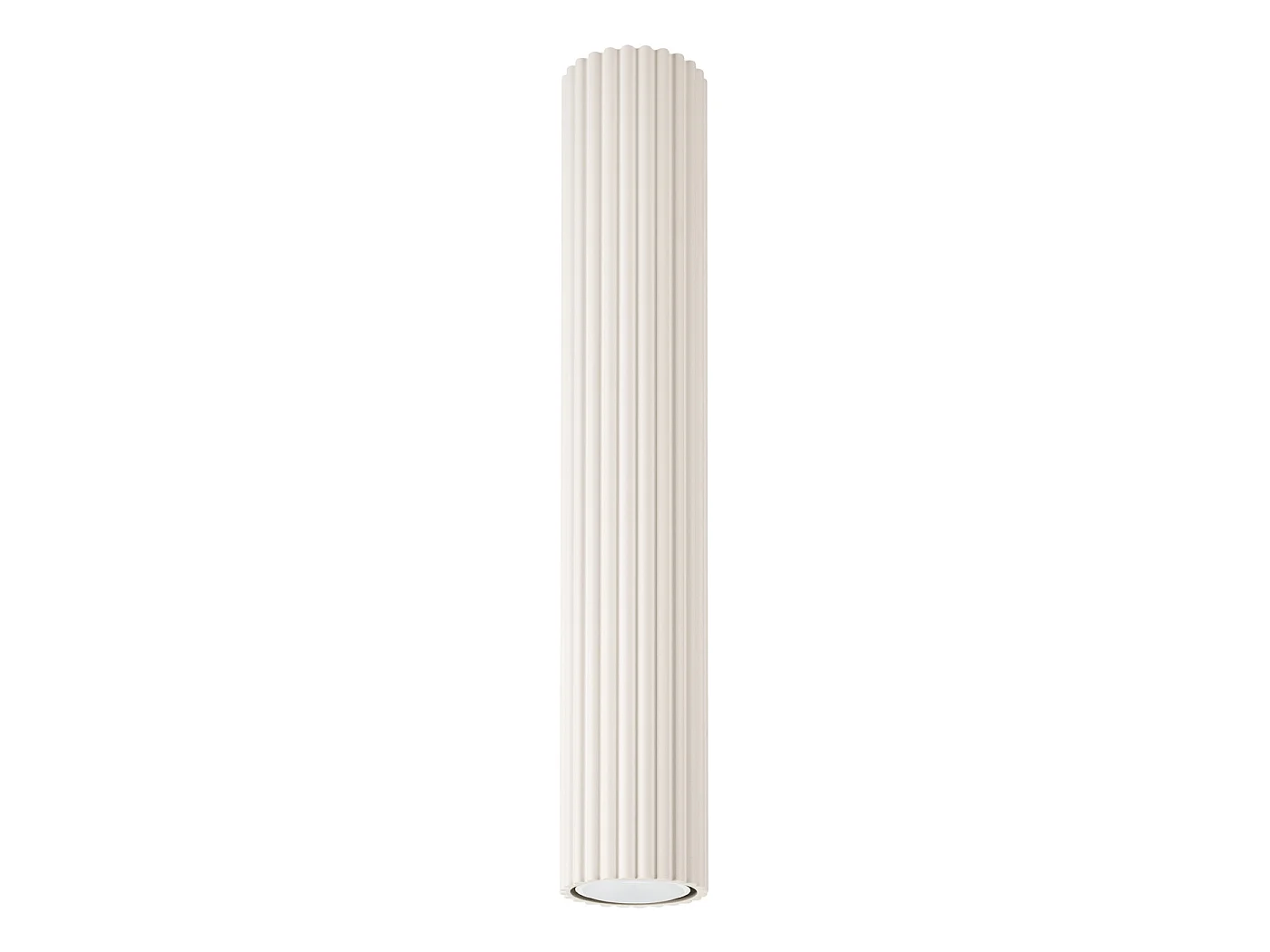 Lampa sufitowa minimalistyczny KARBON, aluminium - 1 źródło - L.6.5 x H.40 cm - beżowy 3609576 - obrazek 1