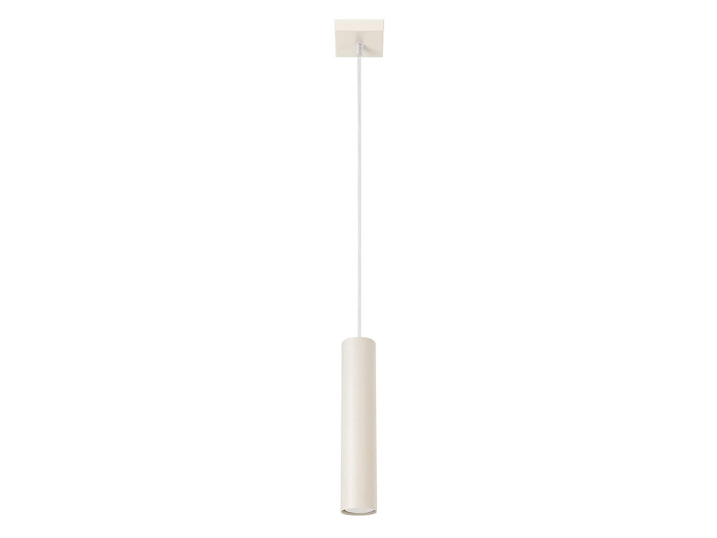 Lampa wisząca loft LAGOS, stal - 1 źródło - L.8 x H.118 cm - beżowy 3609514 - obrazek 1