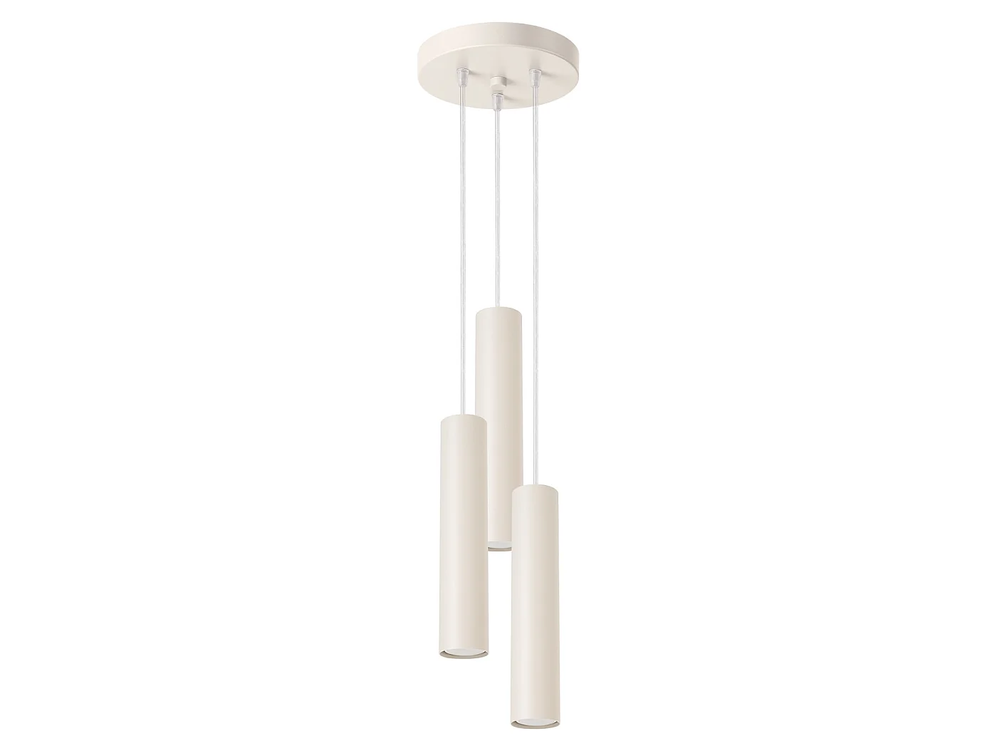 Lampa wisząca loft LAGOS, stal - 3 źródło - L.19.5 x H.108 cm - beżowy 3609501 - obrazek 1