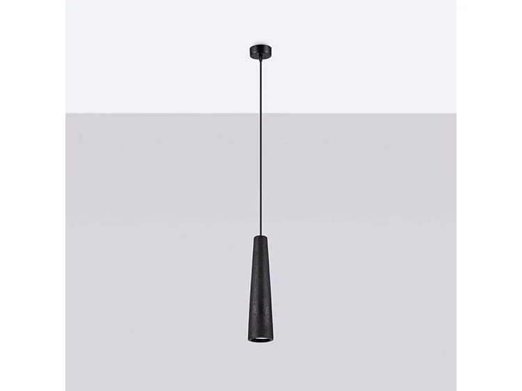 Lampa wisząca ELECTRA czarna betonowa 3277710 - obrazek 1