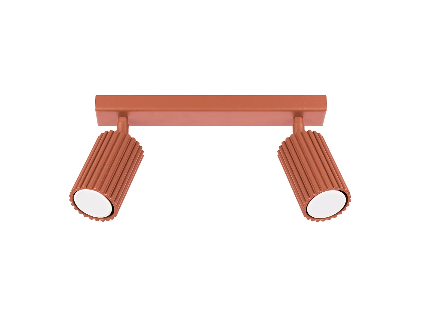 Lampa sufitowa minimalistyczny KARBON, aluminium - 2 źródło - L.30 x H.16.5 cm - ochra czerwona 3627399 - obrazek 1