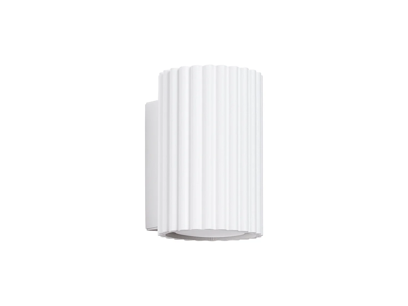 Lampa ścienna minimalistyczny KARBON, aluminium - 1 źródło - L.6.5 x H.10 cm - biały 3627530 - obrazek 1