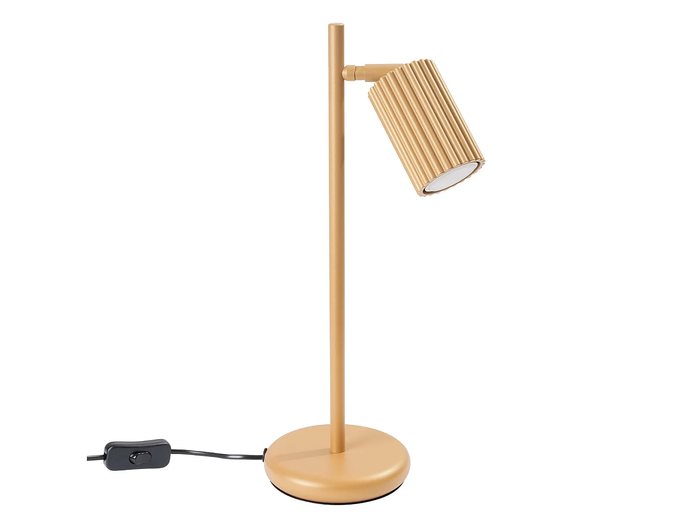 Lampa biurkowa minimalistyczny KARBON, aluminium - 1 źródło - L.14.5 x H.43 cm - złoty 3627308 - obrazek 1
