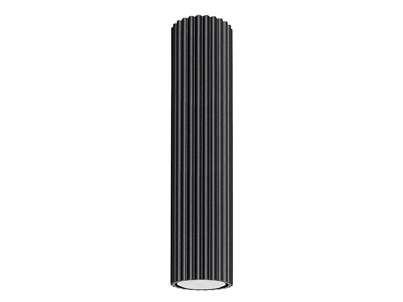 Lampa sufitowa minimalistyczny KARBON, aluminium - 1 źródło - L.6.5 x H.30 cm - czarny 3609546 - obrazek 1