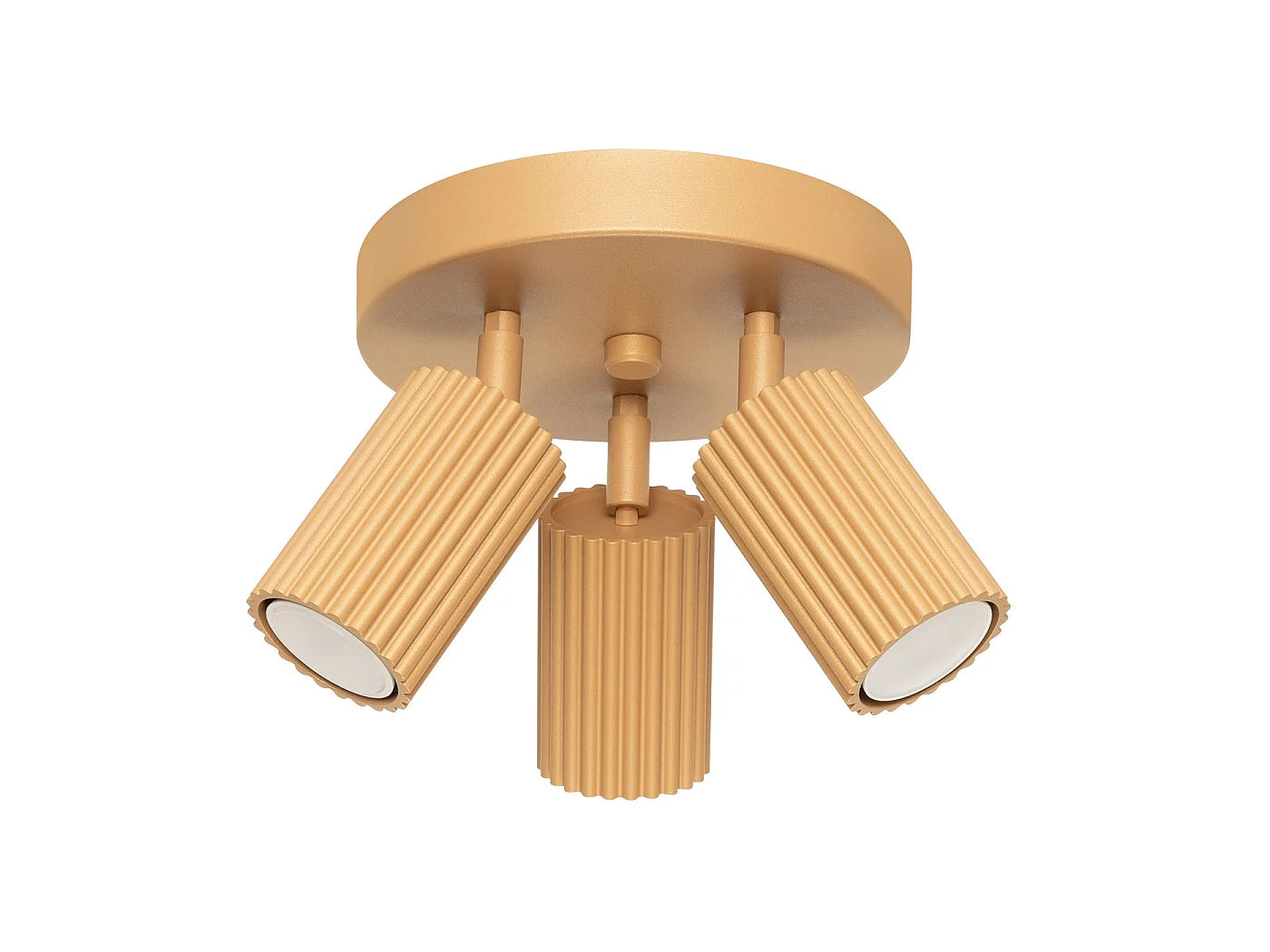 Lampa sufitowa minimalistyczny KARBON, aluminium - 3 źródło - L.19.5 x H.18 cm - złoty 3627298 - obrazek 1