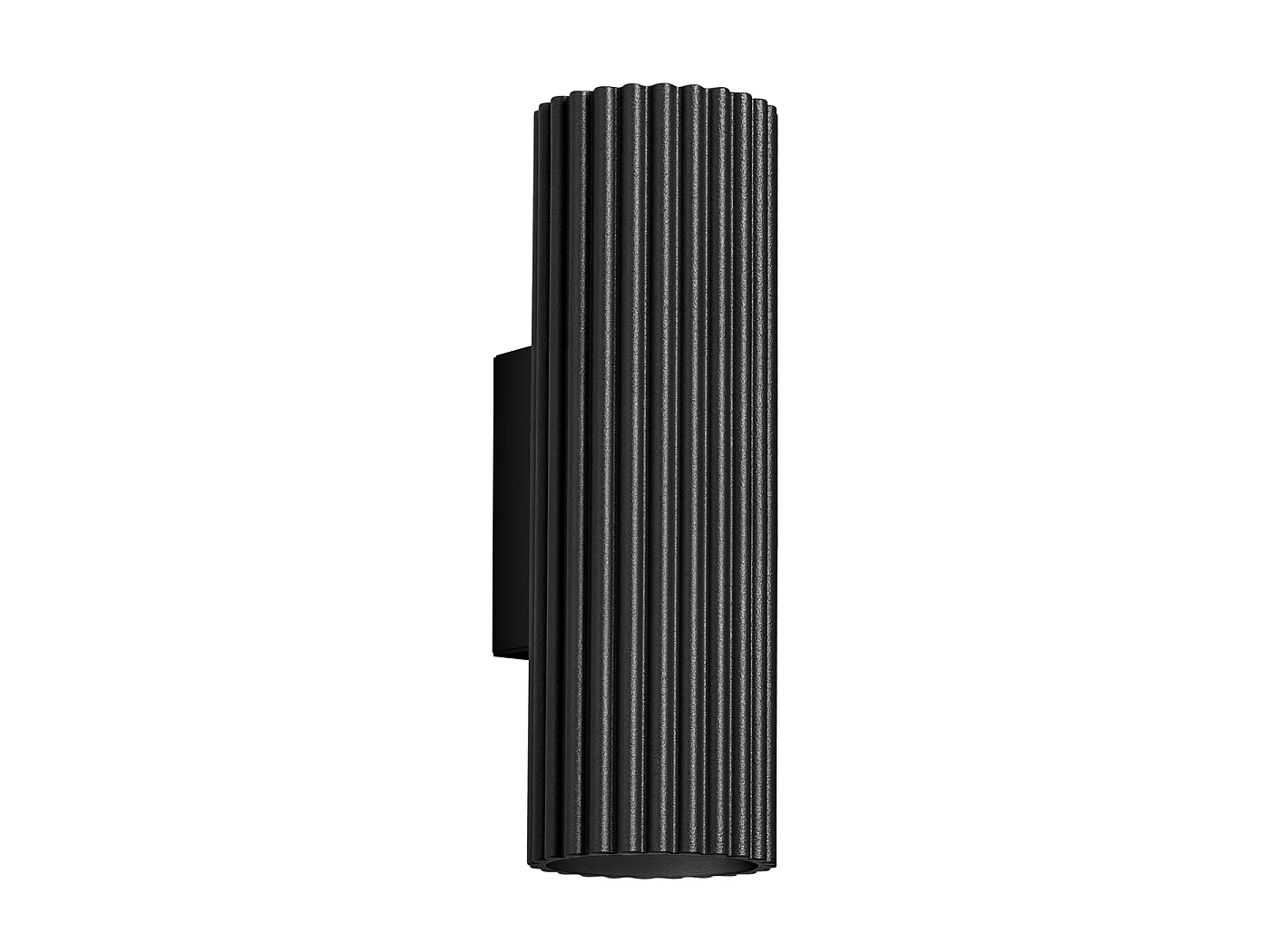 Lampa ścienna minimalistyczny KARBON, aluminium - 2 źródło - L.6.5 x H.20 cm - czarny 3627540 - obrazek 1