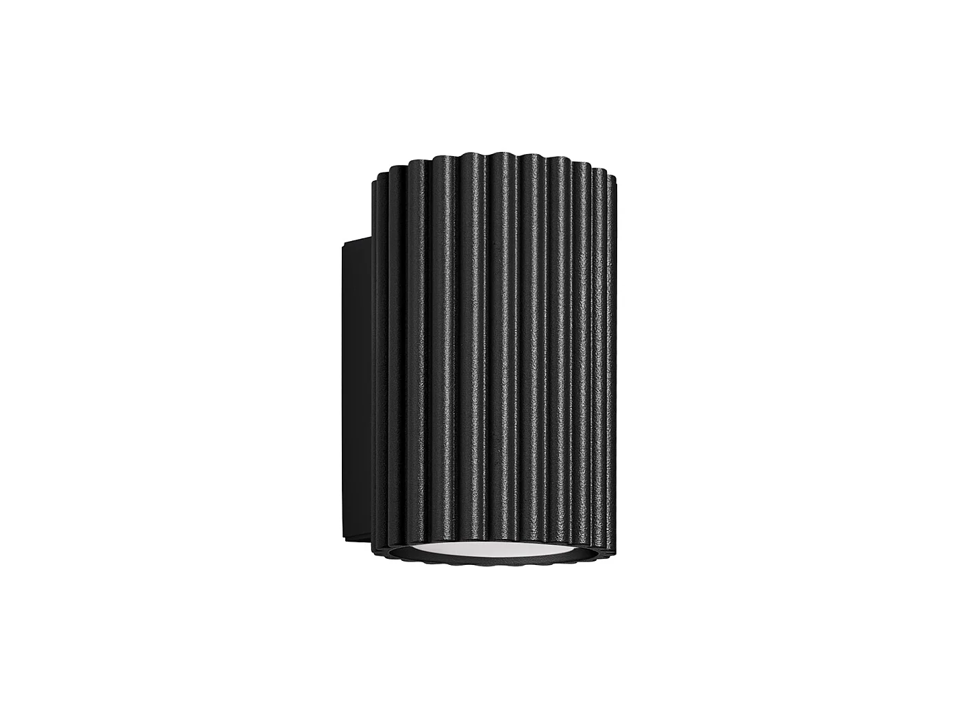 Lampa ścienna minimalistyczny KARBON, aluminium - 1 źródło - L.6.5 x H.10 cm - czarny 3627541 - obrazek 1