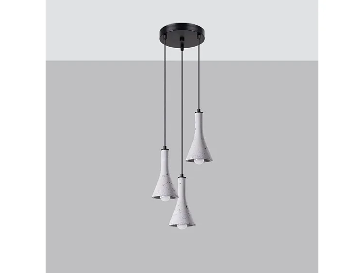 Lampa wisząca REA 3P betonowa 2584827 - obrazek 1