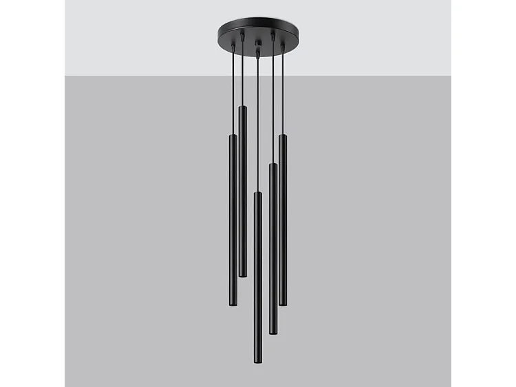 Lampa wisząca PASTELO 5P czarna 2584875 - obrazek 1
