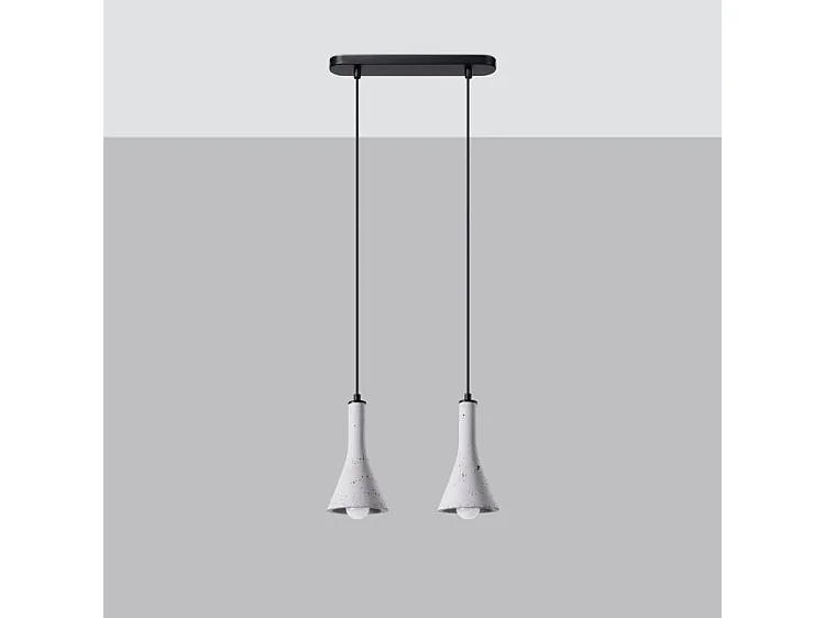 Lampa wisząca REA 2 betonowa 2584811 - obrazek 1