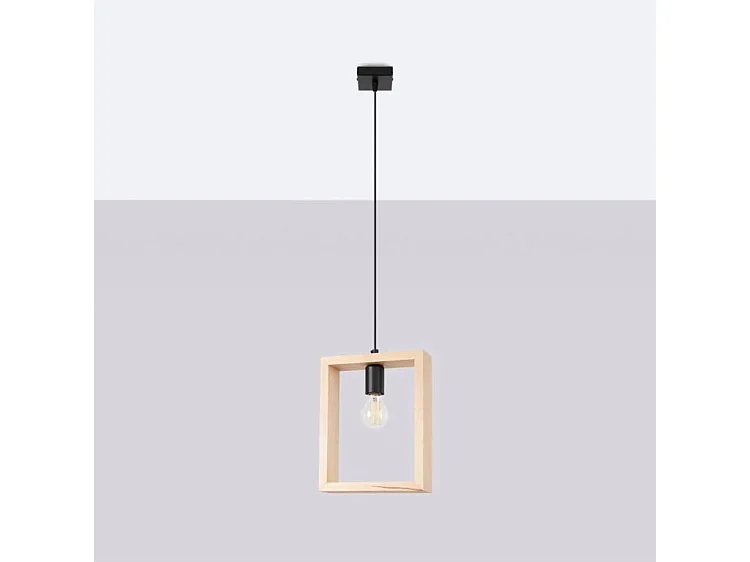 Lampa wisząca ARIES naturalne drewno 3277630 - obrazek 1