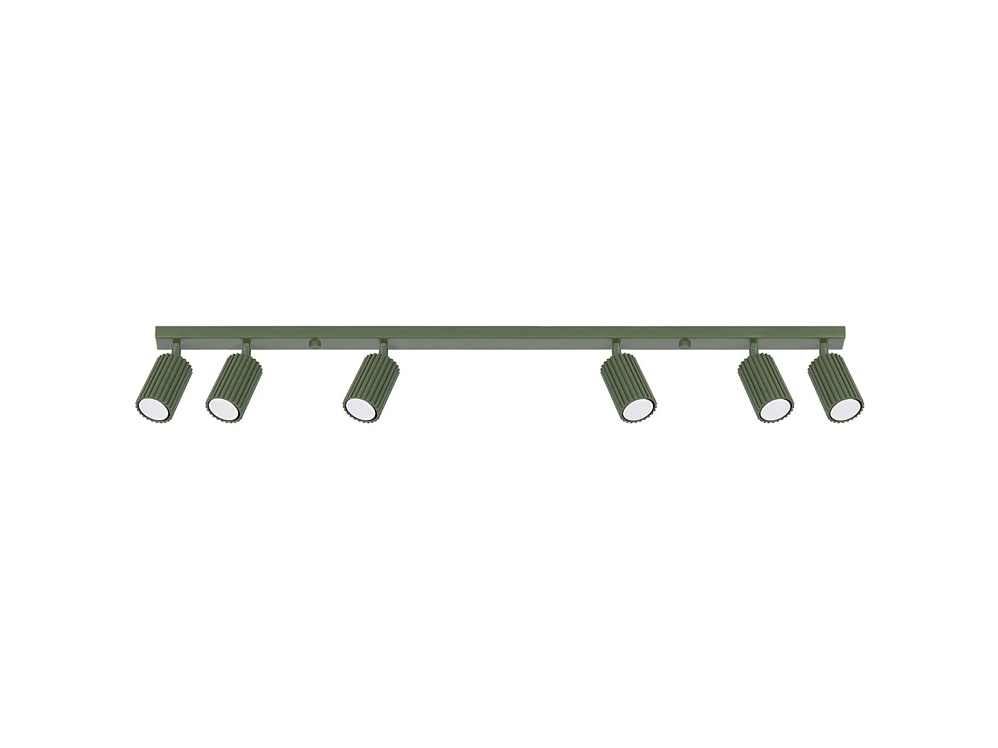 Lampa sufitowa minimalistyczny KARBON, aluminium - 6 źródło - L.117 x H.16.5 cm - zielony oliwkowy 3609543 - obrazek 1