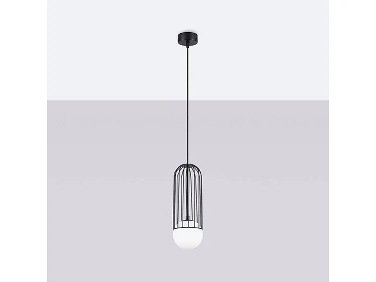 Lampa wisząca BRINA 1 czarna 3277597 - obrazek 1